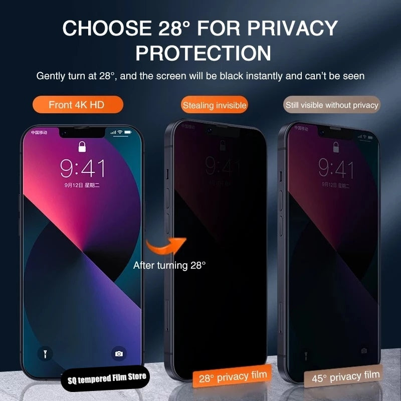 3Pcs Privacy Glass for IPhone