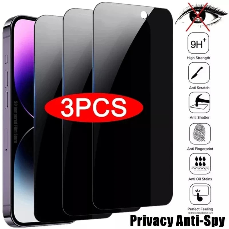 3Pcs Privacy Glass for IPhone